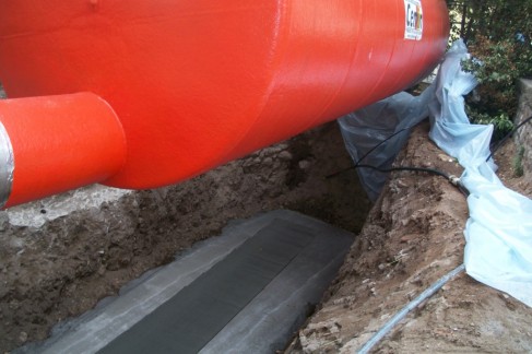 Vergrabung Pelletstank 40 m³