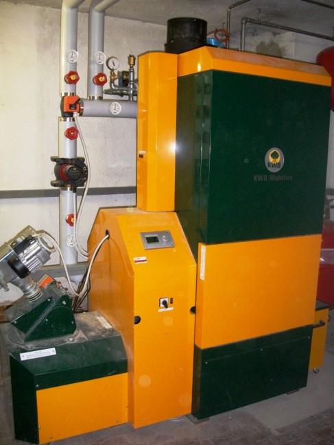 Neue Pelletsanlage KWB Multifire USV D 80 kW