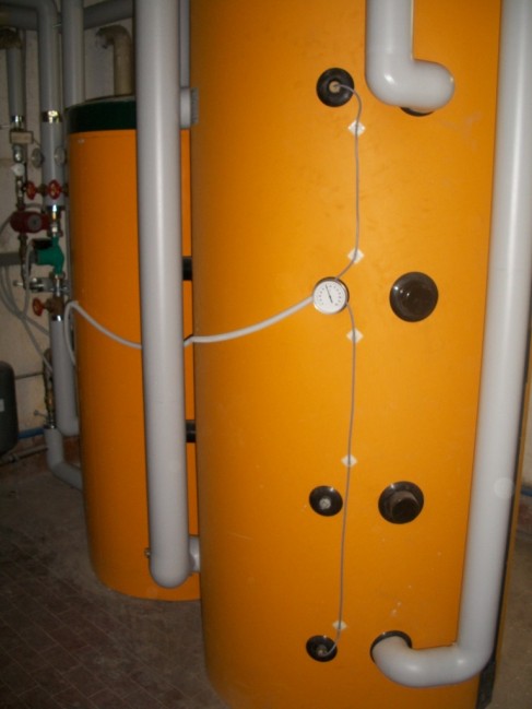 Pufferspeicher mit Boiler