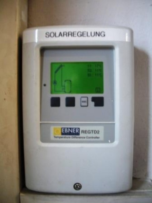 Quadro comandi per impianto pannelli solari termici - superficie 36 m²