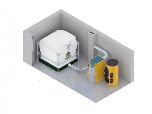 Pelletsanlage mit KWB Pelletsbigbag